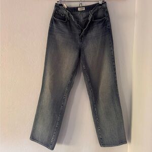 L’agence Faded Blue Wide Leg Jeans